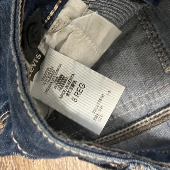 Levi’s Big  Kids Slim Boot Cut Dark Wash Jeans NWT - Picture 7 of 8